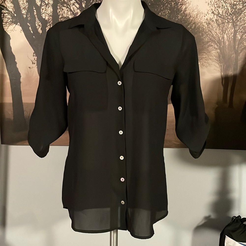H&M Black Blouse - 6